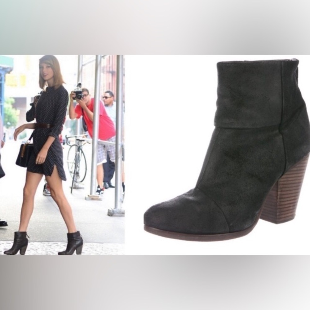 Rag and Bone Classic Newberry Black Ankle Boots